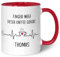 Bedruckte Tasse mit Spruch - Finger Weg! - Personalisiert mit Name - Lustige Geschenke für Arbeitskollegen im Büro Arbeit - Geschenk für Sie & Ihn - Spülmaschinenfest - Rot