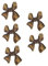 5 Sets Kupfer-Bogen-Möbelgriffe, Kommode, Schublade, Türknauf, Schrankknauf, eleganter Türgriff für Schrank und Schränke