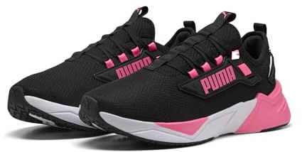PUMA Erwachsene Retaliate 3 Laufschuhe 38, Black Sun Struck White Pink