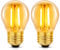 2 Stück E27 LED 2W Edison Vintage Glühbirne, G45 Vintage Glühlampe, Ersetzt 20W Glühlampen, Warmweiß 2200K Bernstein Glas Lampe, Nicht Dimmbar, Nostalgische Dekoration für Zuhause, Hotel, Café, Bar