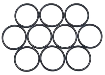 Einzelne Premium O-Ringe aus NBR70 in Carbon Black, Dichtungsringe (10 Stück, 27x2)