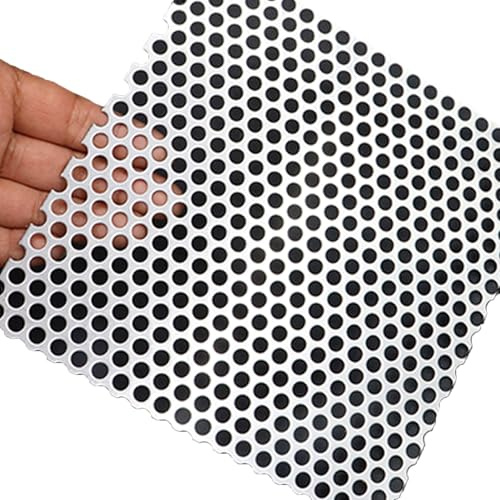 Coperture di scarico per scarico esterno, protezione quadrata per foglie, foro da 5 mm, coperture per scarico doccia (10 x 10 cm)