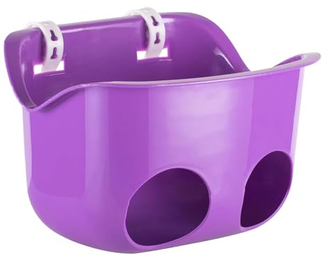 Qoukonao Fahrradsitz Für Baby, Babypuppensitz Für Mädchenfahrrad, Fahrrad Frontkorb Für Puppe, Multifunktionaler Fahrradpuppensitz, Puppenfahrradsitz für Dreirad, Laufrad und Kinderwagen