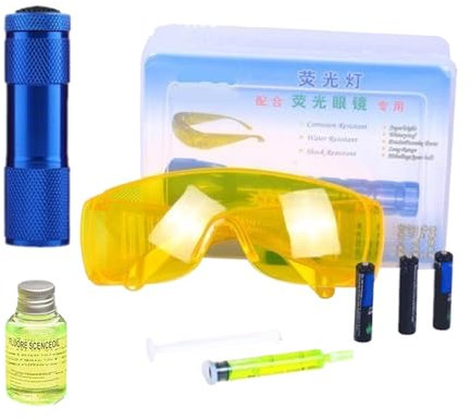 Kit De Détecteur De Fuite De Réfrigérant | Lampe Torche De Test De Fuite pour Climatiseur - Testeur De Fuite Polyvalent Et Efficace pour Voitures Et Appareils De Congélation