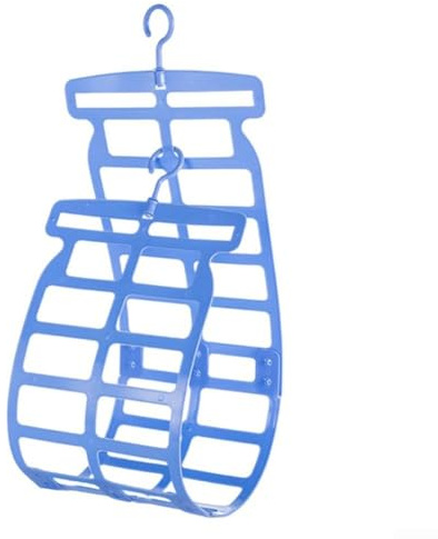 Zoegneer Wäscheständer für Puppen und Kissen, einfach zu bedienender Kleiderbügel für die Wäschepflege (blau)