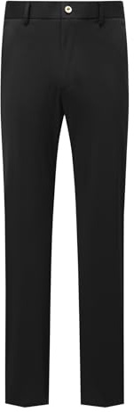 YFFUSHI Pantalones de hombre elegantes ligeros efecto seda helada elásticos sin arrugas para verano y negocios