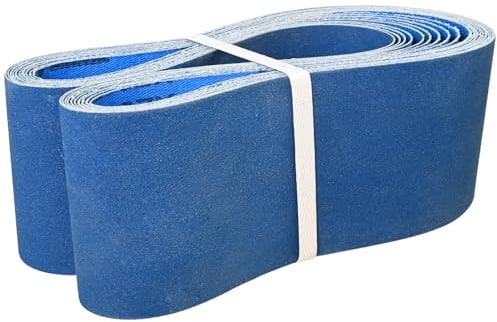 Sruhrak 10 Stück Schleifband 100 x 915 mm Körnung 40/60/80/120/240 | Zirkoniumkorund Schleifbänder für Bandschleifer zum Schleifen, Entrosten, Schärfen und Feilen