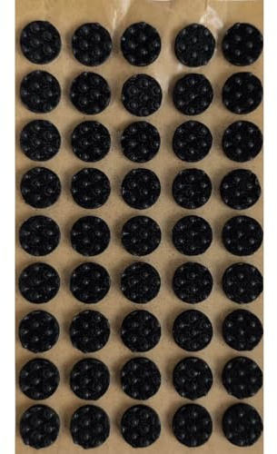 Gedotec Anti-Rutsch Pads Ø 30 mm Schwarz - Filzgleiter selbstklebend 4–5 mm stark – 15 Stück – Filz rund – Made in Europe - geruchsneutraler Bodenschoner für Stühle, Tische und Möbel