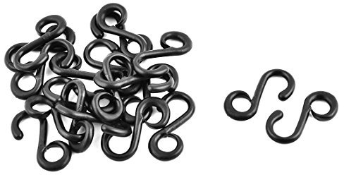 sourcing map 20Stück Beutel Plastik S Form Strap Bindegelenk Schnappring Haken Gürtelschnalle DE de