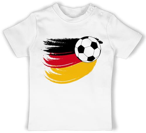 Shirtracer - Baby T-Shirt Mädchen Jungen - 2026 Fussball WM Fanartikel - Deutschland Fußball