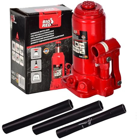 5 Ton Cric à Voiture Bouteille Hydraulique Levage Jack pour Van Bateau Camion Caravane