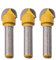 3pk TCT Cove Box Router Bit 12.7mm D 6.3mm Radius Cutter Cutting 1/4 Shank
