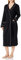 Amazon Essentials Accappatoio Leggero A Nido d'Ape A Tutta Lunghezza (Taglie Forti Disponibili) Donna, Nero, XS