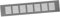 60x300mm Air Vent Cover - Aluminium Ventilation Grille - Silver Furniture Grill for Door, Wardrobe, Radiator