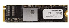 VisionTek 1TB PRO XPN M.2 NVMe SSD Internal Solid State Drive with 3D NAND Technology for Desktop Computers, Laptops and Mac Systems (901307)