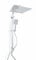 METAFORM modello Zeus colonna doccia con soffione quadrato 25 cm e doccetta 10 cm