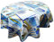 Wachstuch-Tischdecke 160cm rund (Maritim-406)