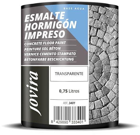 JOVIRA PINTURAS Smalto per cemento stampato, per il ripristino di pavimentos de cemento. (Transparente, 750 ml)