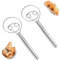 Fouet à Pâte, 2 Pièces Pâte Fouet Mélangeur, Fouet à Pâte en Acier Inoxydable, Semi-Automatique en Acier Inoxydable Fouet à Pâte à Pain pour Cuisson dans La Cuisine, Au Restaurant, Faire des Gâteaux
