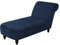 TOPCHANCES Samt Chaiselongue Schonbezüge, Liegesessel Stuhlbezug, Relaxliege Deluxe Stuhlbezüge, Schonbezug Stretch rutschfest (Dunkelblau)