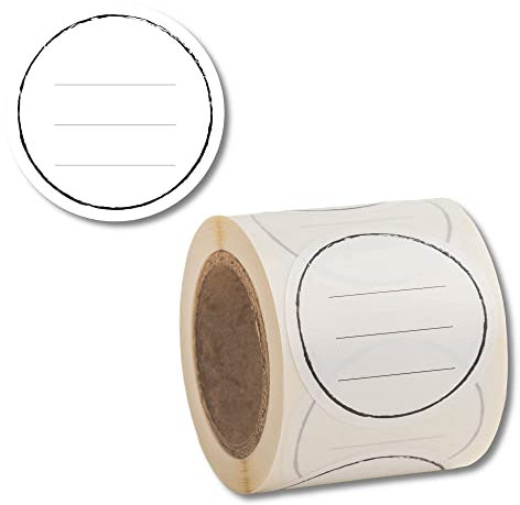 Wasserdicht Ø5cm 200 Stück Klassisch Etiketten Selbstklebend zum Beschriften