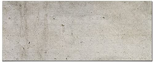 Panorama Crédence Adhésive Cuisine Ciment Gris 40x100 cm - Protege Mur - Protection Anti Eclaboussure