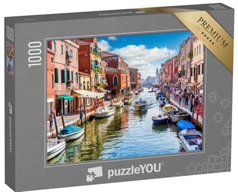 puzzleYOU: Puzzle 1000 Teile „Malerische Insel Murano in Venedig, Italien“ – aus der Puzzle-Kollektion Europa, Italien, Mittelmeer