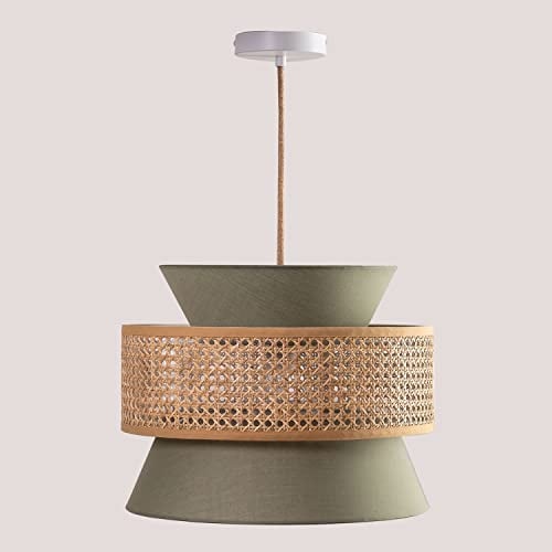 SKLUM Deckenlampe aus Rattan Yereh Grün Caqui