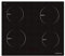 Corberó - Encimera por Inducción CCIG9422 | Placa 4 Zonas | Potencia 6000W | Control Touch | 9 Niveles de Potencia | Desconexión Automática | Bloqueo de Seguridad, Negro/Ilva Glass, Vidrio