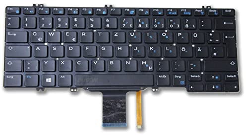 Tastatur kompatibel mit Dell Latitude 7290 7380 7380 7389 7390 E5280 deutsch 02TVV1 mit Backlit