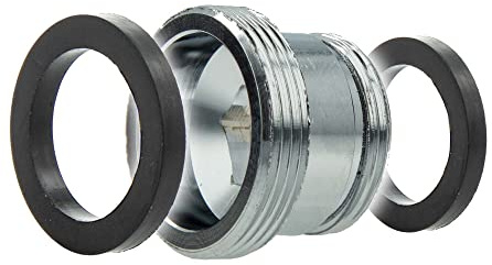 tecuro Aufnahme Adapter Übergangsstück M22 x 1 AG x M18 x 1 AG, Messing hochglanzverchromt - 20097-D