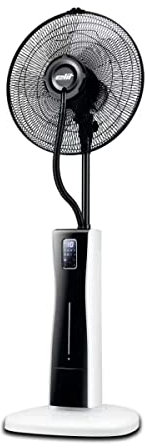 Elit Mist Fan FMS-4017N Remote Control, Digital LED Display, Sensor Touch Control Panel, Timer 12 Hours, Water Tank 2L White/Black EU