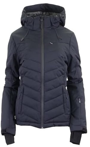 RENNER XXL Emra wattierte Damen Skijacke Große Größen Farbe Schwarz, Größe 52