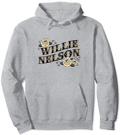 Offizielles Willie Nelson Gelbe Rose Pullover Hoodie