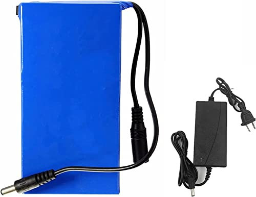 Lithium battery,DC 12V Battery Pack Rechargeable Lithium Battery Polymer Battery Pack Street Light Instrument Standby Power with charger (28000ma)
