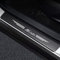 4Pcs Car Door Sill Protector for Fo-rd Fusion Fiesta Edge Escape, Anti Scratch Carbon Fiber Threshold Edge Entry Guard Stickers Kick Plates Styling Accessories, Fiesta White