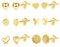 Orecchini Piccoli per Donna, 6 Paia di set Orecchini a Bottone in argento 925 Anallergici Shiny Diamante, Orecchini Donna di Piccola Cartilagine Carino Fiore Sfera Cuore Farfalla Earrings, Oro