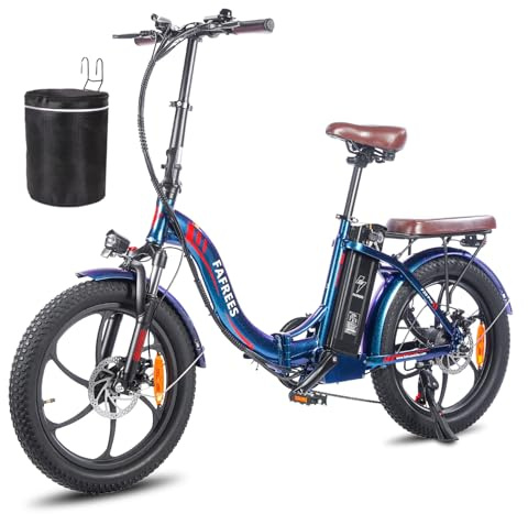 Fafrees F20 Pro Elektrofahrrad E-Bike Klapprad 20 Zoll, Ebike Herren Damen 36V 18Ah Akku Reichweite 150Km, 3.0 Fatbike Pedelec 250W 25km/h, Fahrradlast 150Kg