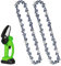 2 X 12 Inch (30cm) Chainsaw Chain for Dewalt DCM565N, Low Kickback Replacement Chain Saw Chain, with 2Pcs File, fit Ryobi OCS1830-3/8 Pitch, 043(1.1 mm) Gauge, 45 Drive Links