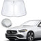 CDEFG Compatible con Mercedes Clase C W205 2016-2021 / Clase C W206 2022-2024 2025 Parasol Coche Delantero Parabrisas Protector Plegable con Gran Pantalla Anti UV Rayos Fresco-Parasol Accesorios