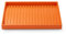 Papten bandeja apilable de cuero para joyas, cajón para guardar joyas bandeja organizadora expositor de joyas para collar cadena, 35x24x3cm (Naranja)