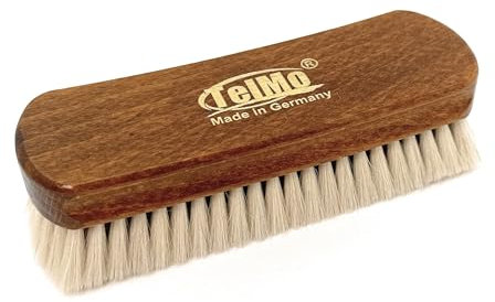 Feinglanzbürste aus echtem Ziegenhaar weiß Polierbürste 150x50x17mm