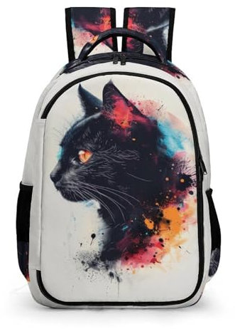 WCEECE Ranzen Mädchen 5 Klasse Katze Schulranzen Mädchen 5.klasse Schulrucksack Mit Tier Leichter Reise Outdoor Freizeit