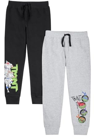Teenage Mutant Ninja Turtles Jungen Jogginghose 2er Pack | TMNT 2PK Trainingshose | Multipack Sweatpants für Jungen, mehrfarbig, 4-5 Jahre