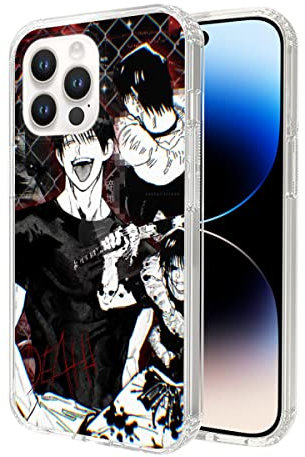 EWINRU Phone Case Compatible for Phone 15 14 Toji 13 12 11 Pro Max Fushiguro Plus 6 6s 7 8 X Xs Jujutsu Xr Se 2022/2020 Case Kaisen Case Cover Clear