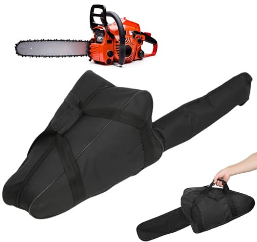 CYTGOUPER Funda de Transporte Motosierra Tela Oxford, Bolsa portátil Resistente al Agua para Sierra de Cadena para leñador (22 Pulgadas)