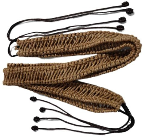 BEALIFE Langlebiges und robustes geflochtenes Rattanseil zur Geräuschreduzierung. Handgefertigtes Handpan Rattanseil. Handgefertigtes geflochtenes Hanfseil, Schwarz