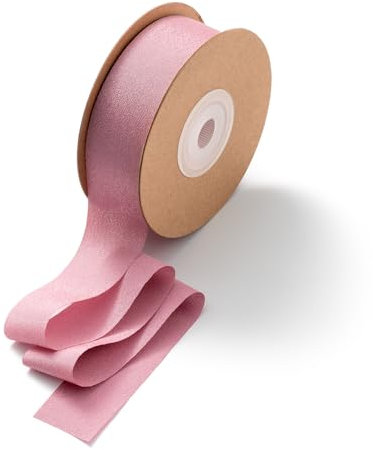CHUQING Geschenkband Altrosa Schleifenband Hochzeit Rosa Seidenband Dekoband 2,5 cm breit Pink Bänder