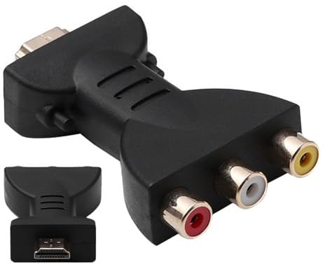 Pineeseatile HDMI Adattatore Portatile HDMI a AV Rosso Bianco Giallo Bianco HDMI a AV Converter HD HDMI A AV Converter Video Audio Adattatore Adattatore HDMI a AV Connettore
