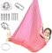 Aerial Yogatuch, Yoga Vertikaltuch, Low Stretch Aerial Silks, Yogatuch Zum Aufhängen, Yoga Hängematte Set, Schaukeltuch Hammock Swing, Nestschaukel Hängematte(Rosa)